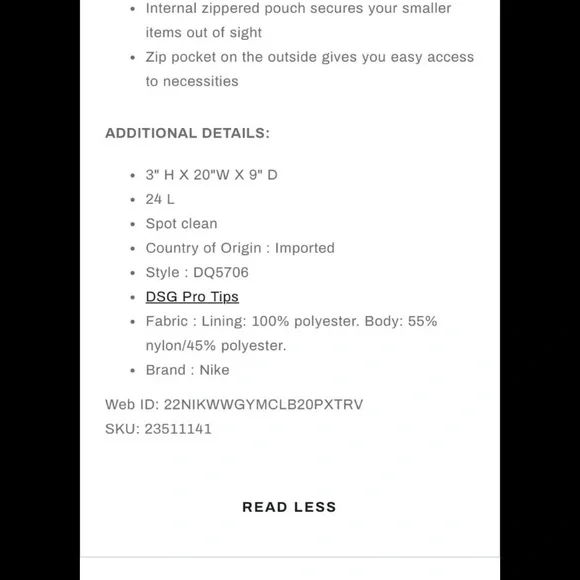 Rare Nike Indigo Tie-Dye Duffle Bag NWOT - Picture 7 of 7